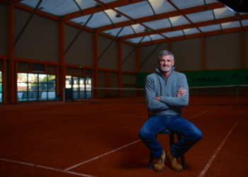 Bron (69) Gilles Moretton, ancien joueur de tennis et finaliste de la Coupe Davis 1982, est le nouveau président de la FFT
