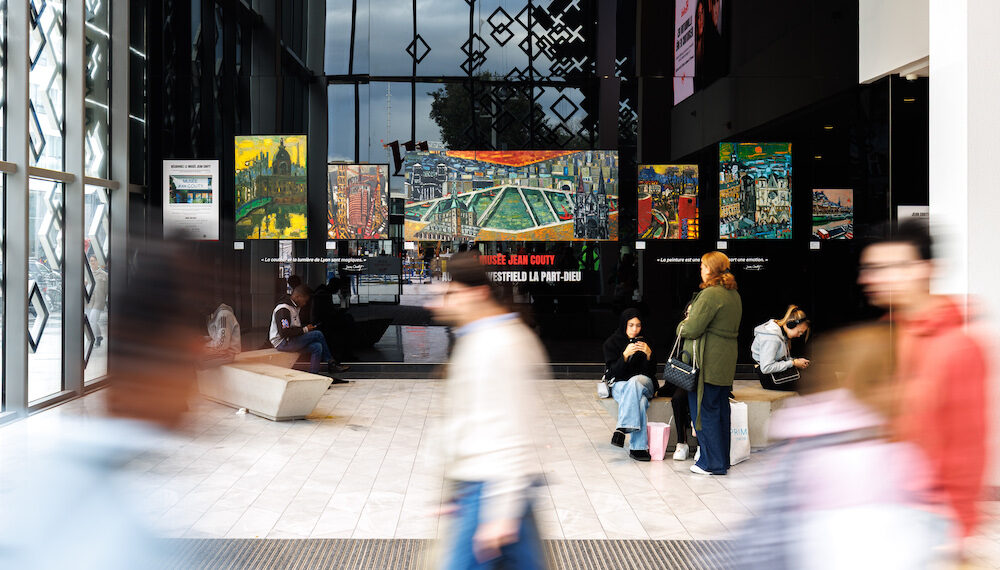 CENTRE COMMERCIAL L’art pour cadre à la Part-Dieu