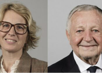 Laure Cédat et Jean-Michel Aulas