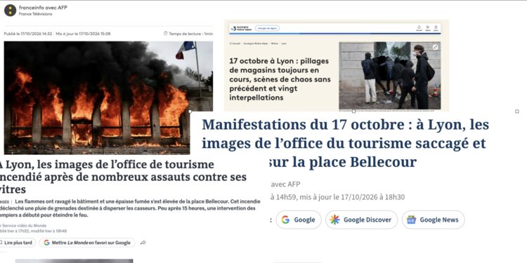 Indignation générale après l’incendie de l’Office de tourisme place Bellecour